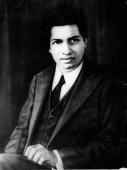 Mathematics genius Srinivasa Ramanujan.