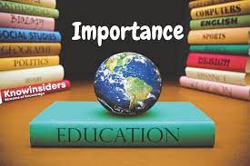 IMPORTANCE OF EDUCATION