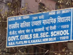 Govt Girls Sen. Sec. School, DDA Flats, Phase-II, Kalka JI, Delhi